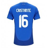 Moški Nogometni dresi Italija Bryan Cristante #16 Domači EP 2024 Kratek Rokav